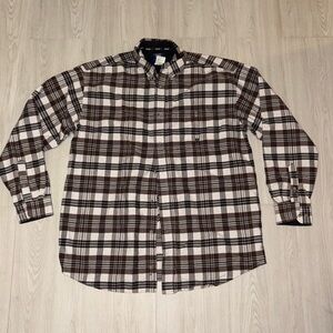 WRANGLER jean co. Twenty x plaid long sleeve button up shirt. Men’s